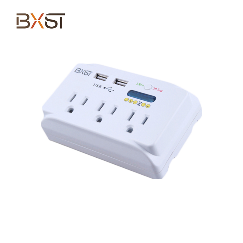 Protetor de tensão de soquete elétrica BXST para parede V071-USB