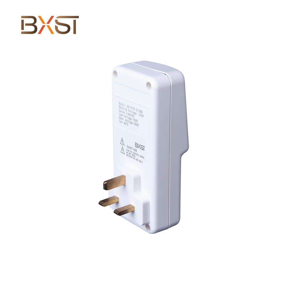 Protetor de tensão automática do BXST TV Guard UK com USB V187-D-USB