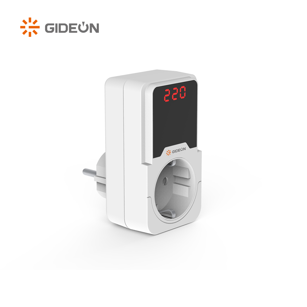GD-V099 Plugue alemão Protetor de tensão de 230v Protetor de tensão automática e protetor de menor tensão para uso doméstico