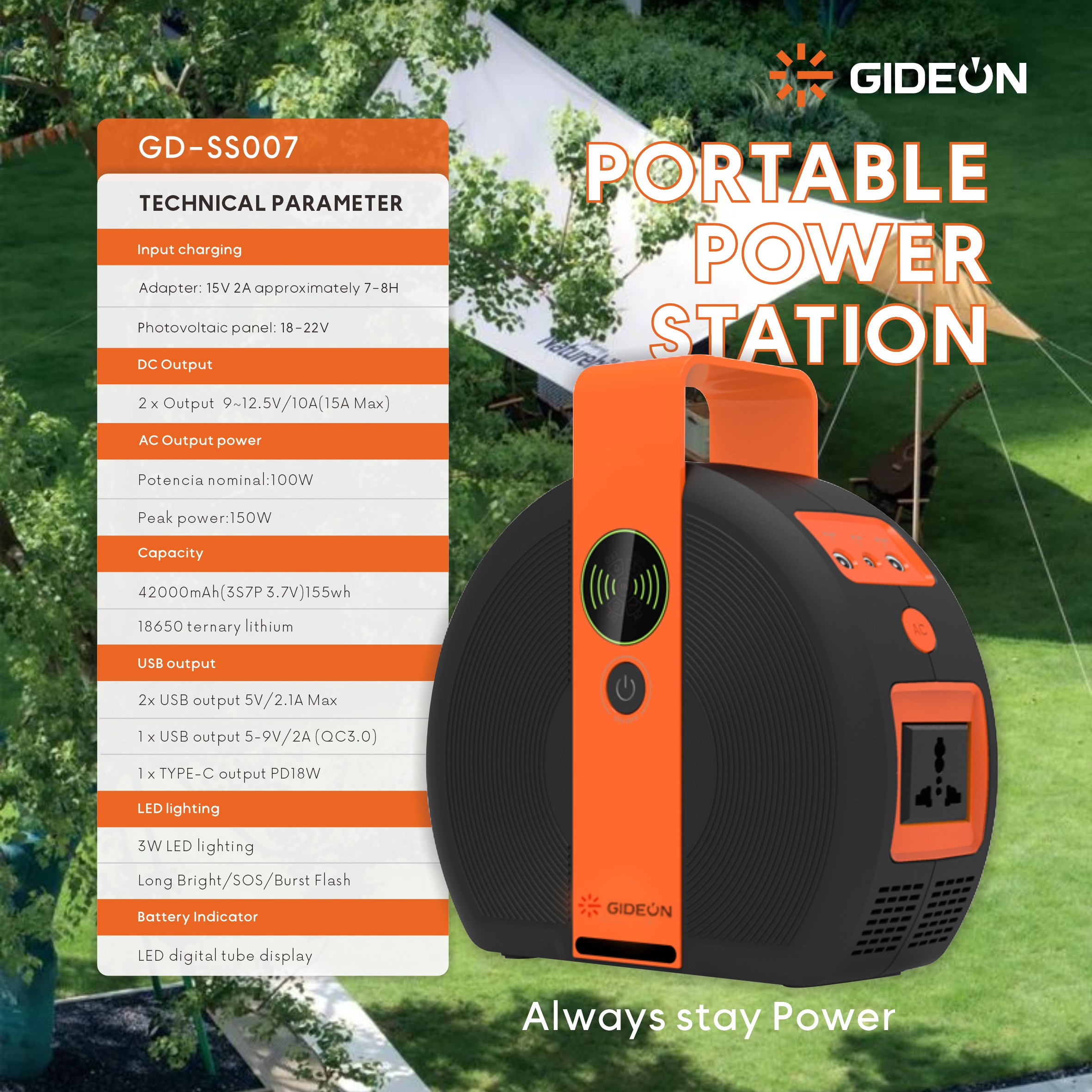 Power Your Adventures em qualquer lugar com Gideon Portable Power Station 