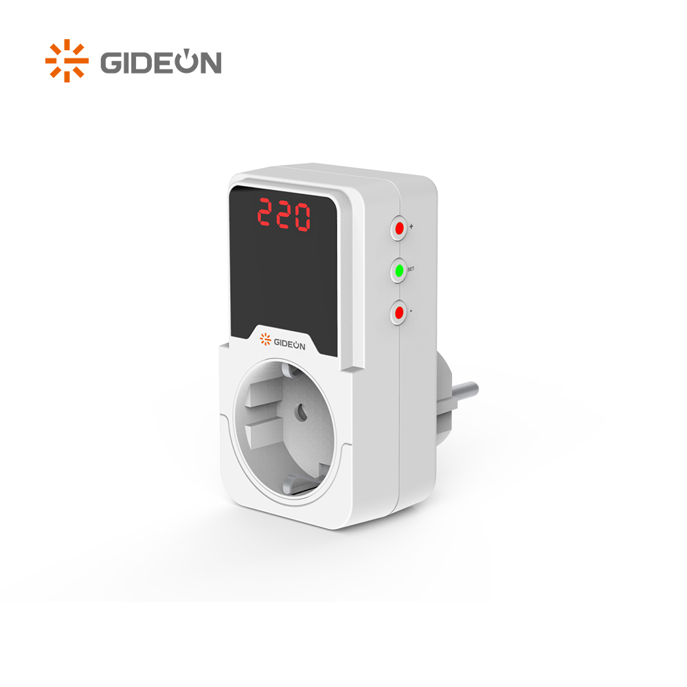 GD-V099 Plugue alemão Protetor de tensão de 230v Protetor de tensão automática e protetor de menor tensão para uso doméstico
