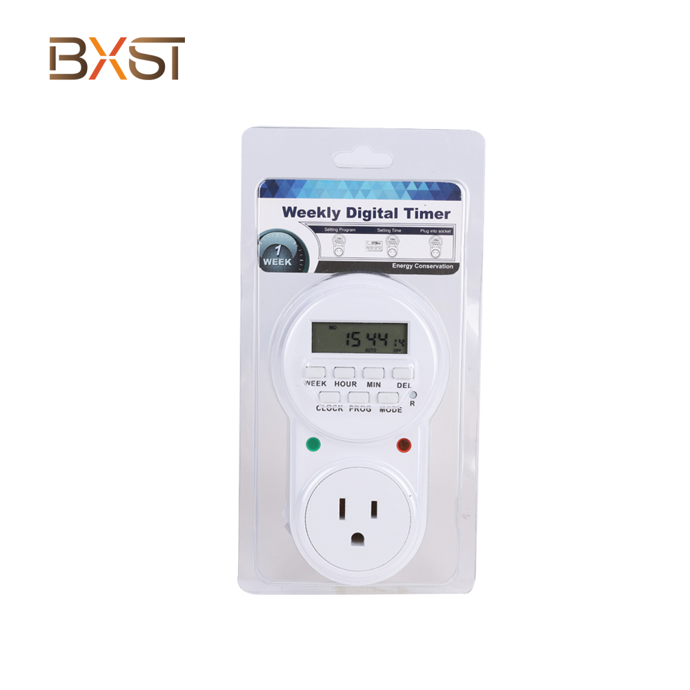 BXST Economic Smart Digital Programmable Timer Plug T058-US