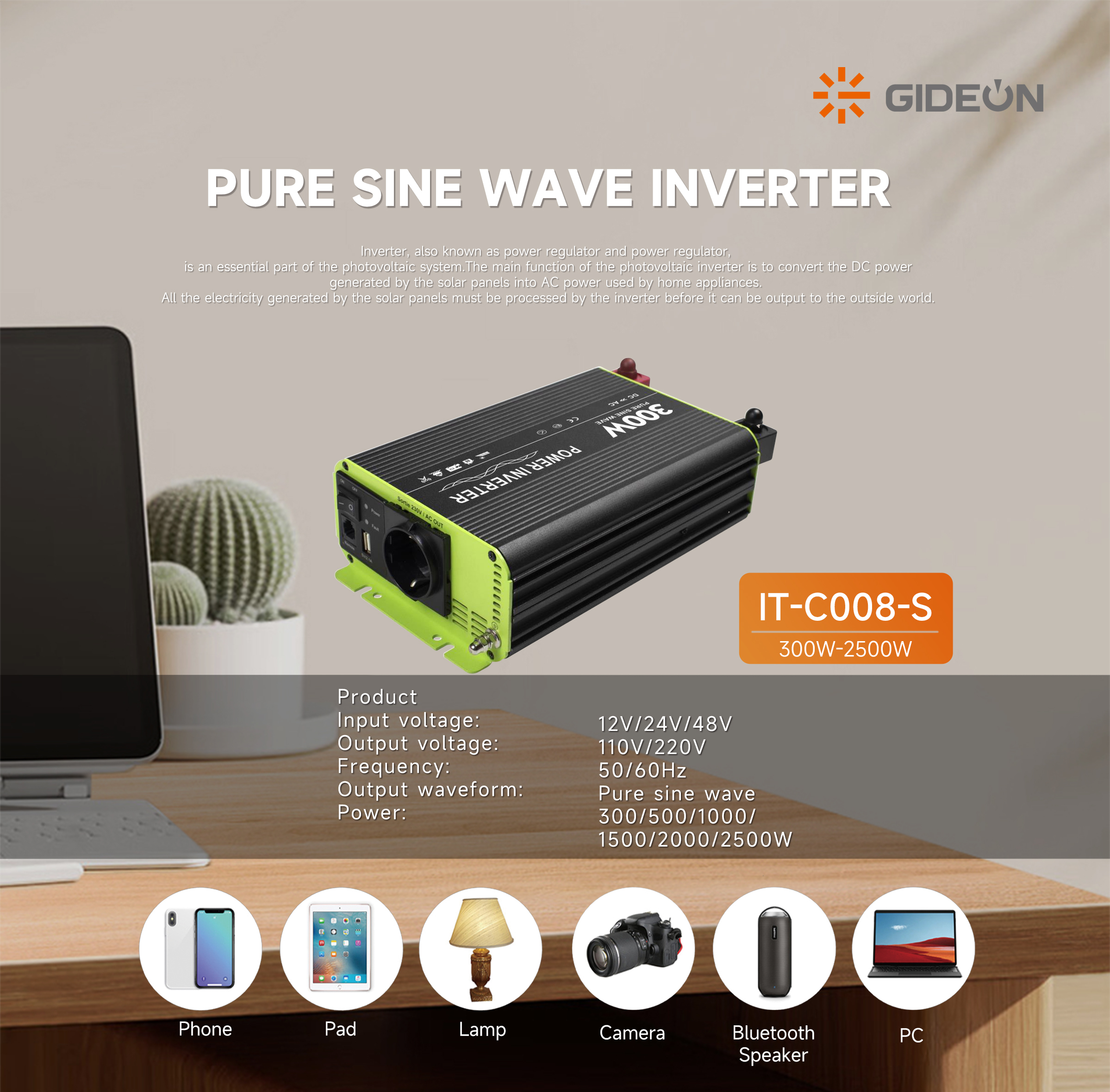 Inverter Gideon-GD-IT-C008-S