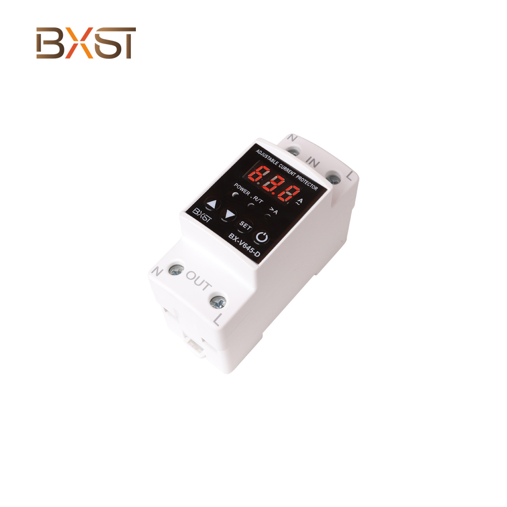 BXST AC220V 40/63A Over/Under Tovolage/Current Protector Din Rail