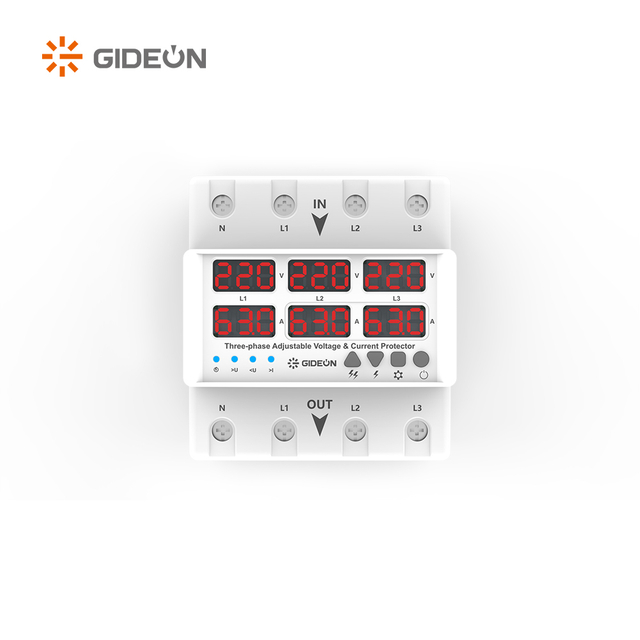 GD-V598-63A Tipo de trilho DIN Tipo de tensão automática de três fases e protetor de menor tensão