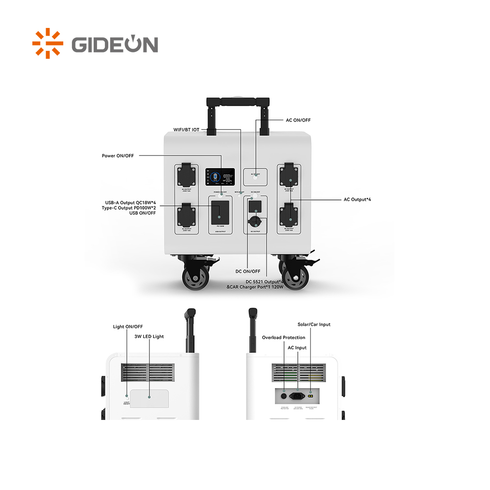 GD-SS026-3000W Fonte de alimentação portátil de armazenamento de energia para externo